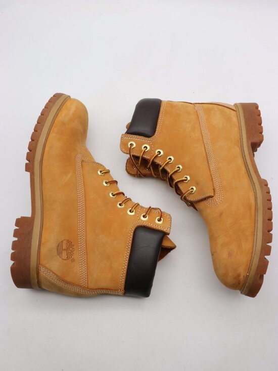 Timberland 6 Inch Premium Men\'s Size 9.5 M Boot Wheat Nubuck Leather Lace Up main image 7